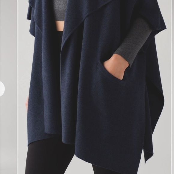 Lululemon After Asana Wrap Heathered Inkwell - Picture 3 of 8